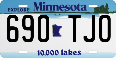 MN license plate 690TJO