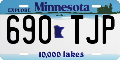 MN license plate 690TJP