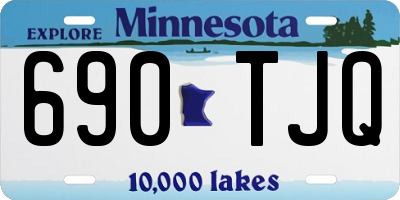 MN license plate 690TJQ