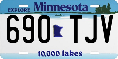MN license plate 690TJV