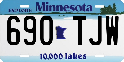 MN license plate 690TJW