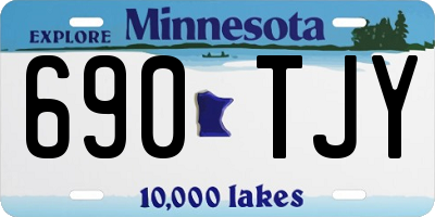 MN license plate 690TJY