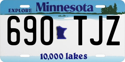 MN license plate 690TJZ