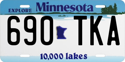 MN license plate 690TKA