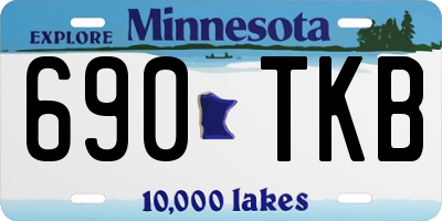 MN license plate 690TKB