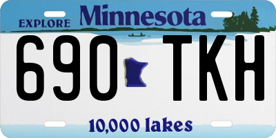 MN license plate 690TKH