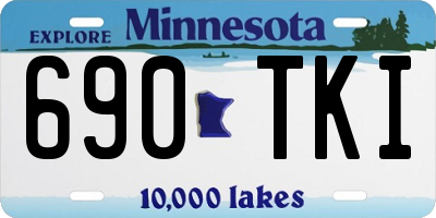 MN license plate 690TKI