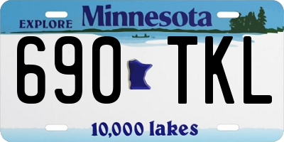 MN license plate 690TKL