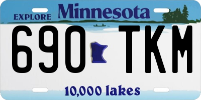 MN license plate 690TKM