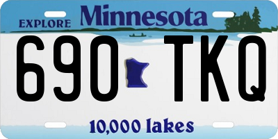 MN license plate 690TKQ