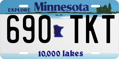 MN license plate 690TKT