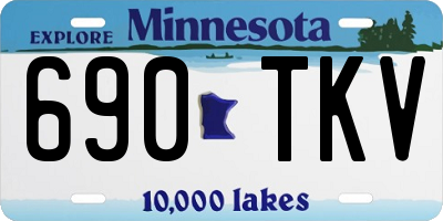 MN license plate 690TKV