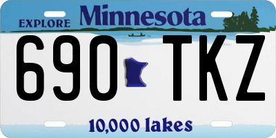 MN license plate 690TKZ