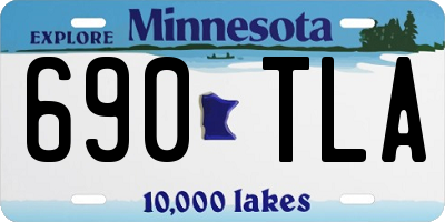 MN license plate 690TLA