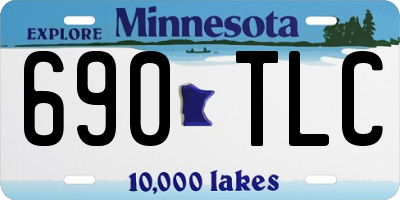 MN license plate 690TLC