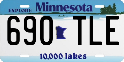 MN license plate 690TLE