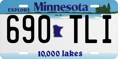 MN license plate 690TLI