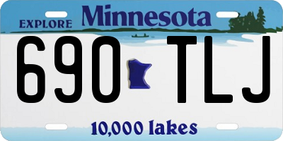 MN license plate 690TLJ