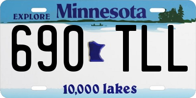 MN license plate 690TLL