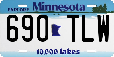 MN license plate 690TLW