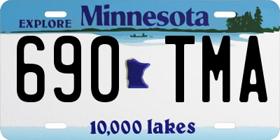 MN license plate 690TMA
