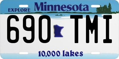MN license plate 690TMI