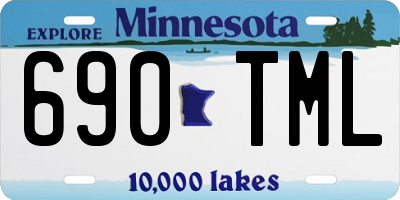 MN license plate 690TML