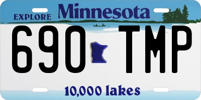 MN license plate 690TMP