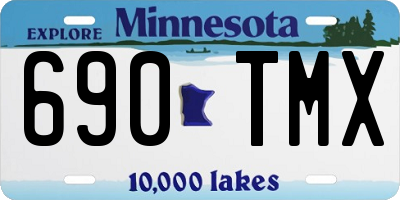 MN license plate 690TMX