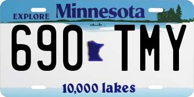 MN license plate 690TMY