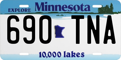 MN license plate 690TNA