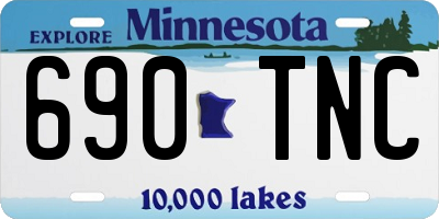 MN license plate 690TNC