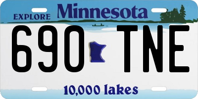 MN license plate 690TNE