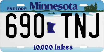 MN license plate 690TNJ