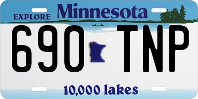 MN license plate 690TNP