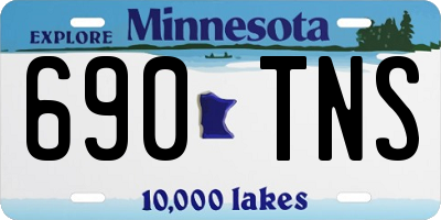 MN license plate 690TNS