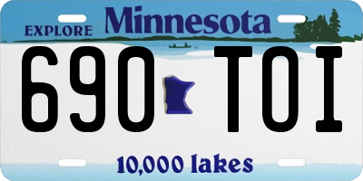 MN license plate 690TOI