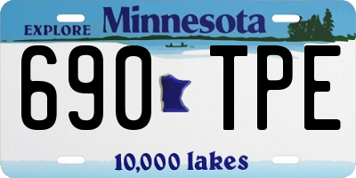 MN license plate 690TPE