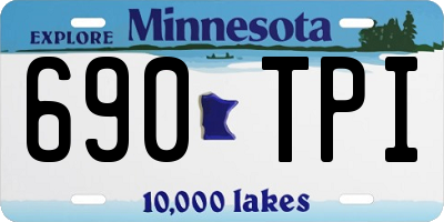 MN license plate 690TPI