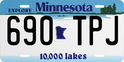 MN license plate 690TPJ