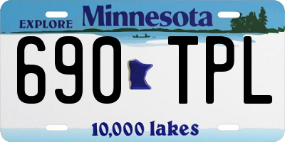 MN license plate 690TPL