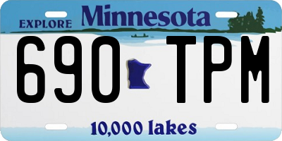 MN license plate 690TPM