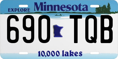 MN license plate 690TQB