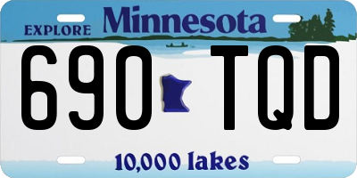 MN license plate 690TQD