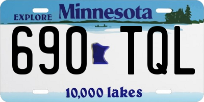 MN license plate 690TQL