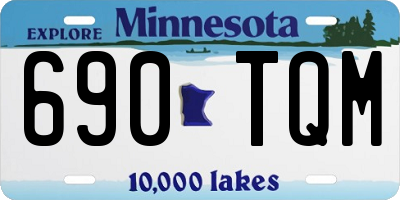 MN license plate 690TQM