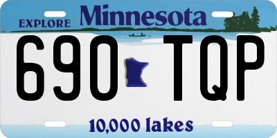 MN license plate 690TQP