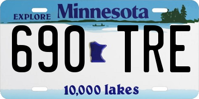 MN license plate 690TRE