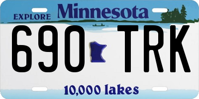 MN license plate 690TRK