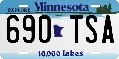 MN license plate 690TSA